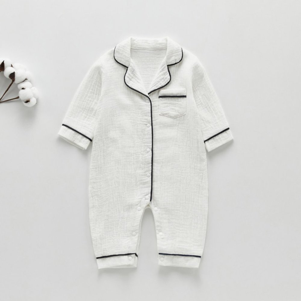 Baby Pocket Lapel Pajamas Romper 12-18M